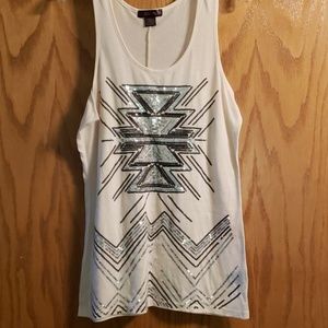 Womens sequined tank top
